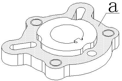 Camshaft toothed wheel hub for automobile engine and powder metallurgy preparation method thereof