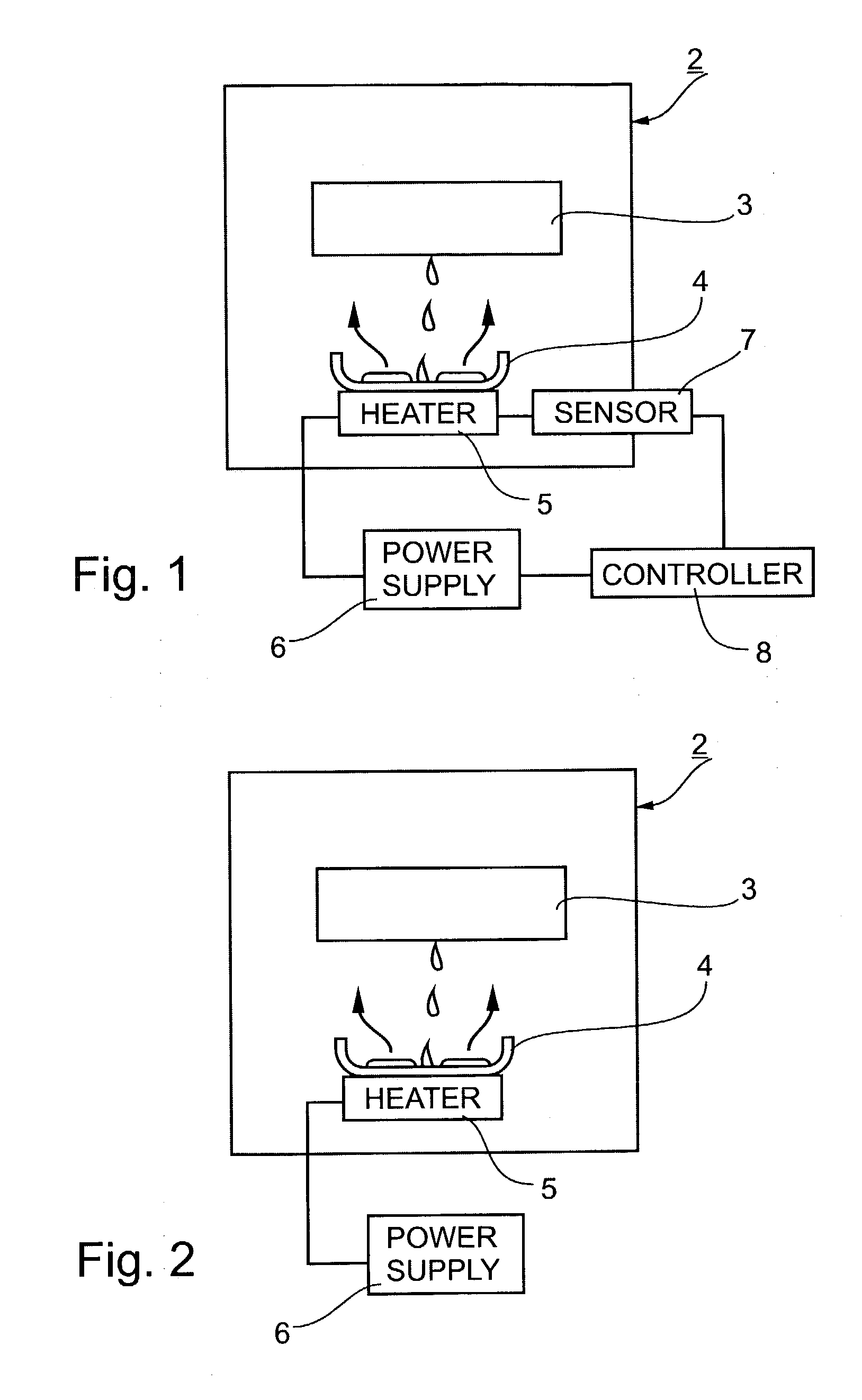 Liquid heating method and apparatus particularly useful for vaporizing a liquid condensate from cooling devices