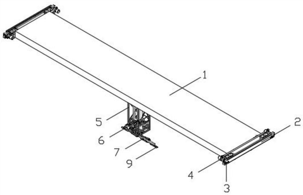 Silent single-beam European style crane