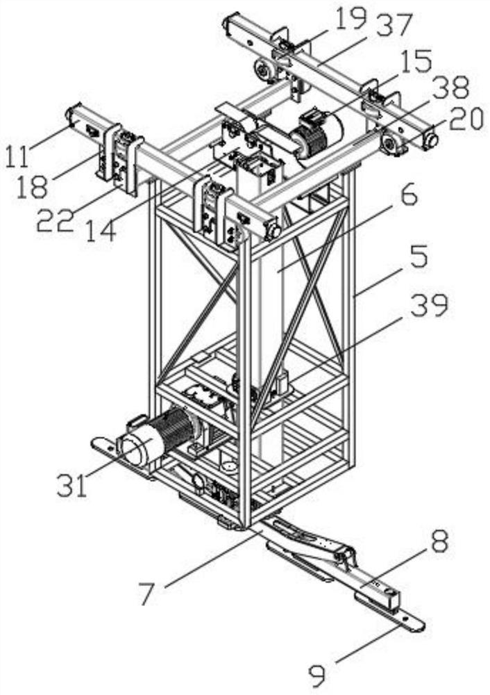 Silent single-beam European style crane