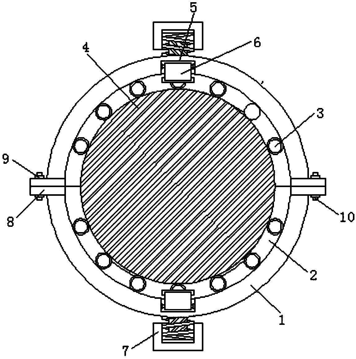 Fixing structure for filtering membrane in medical instrument