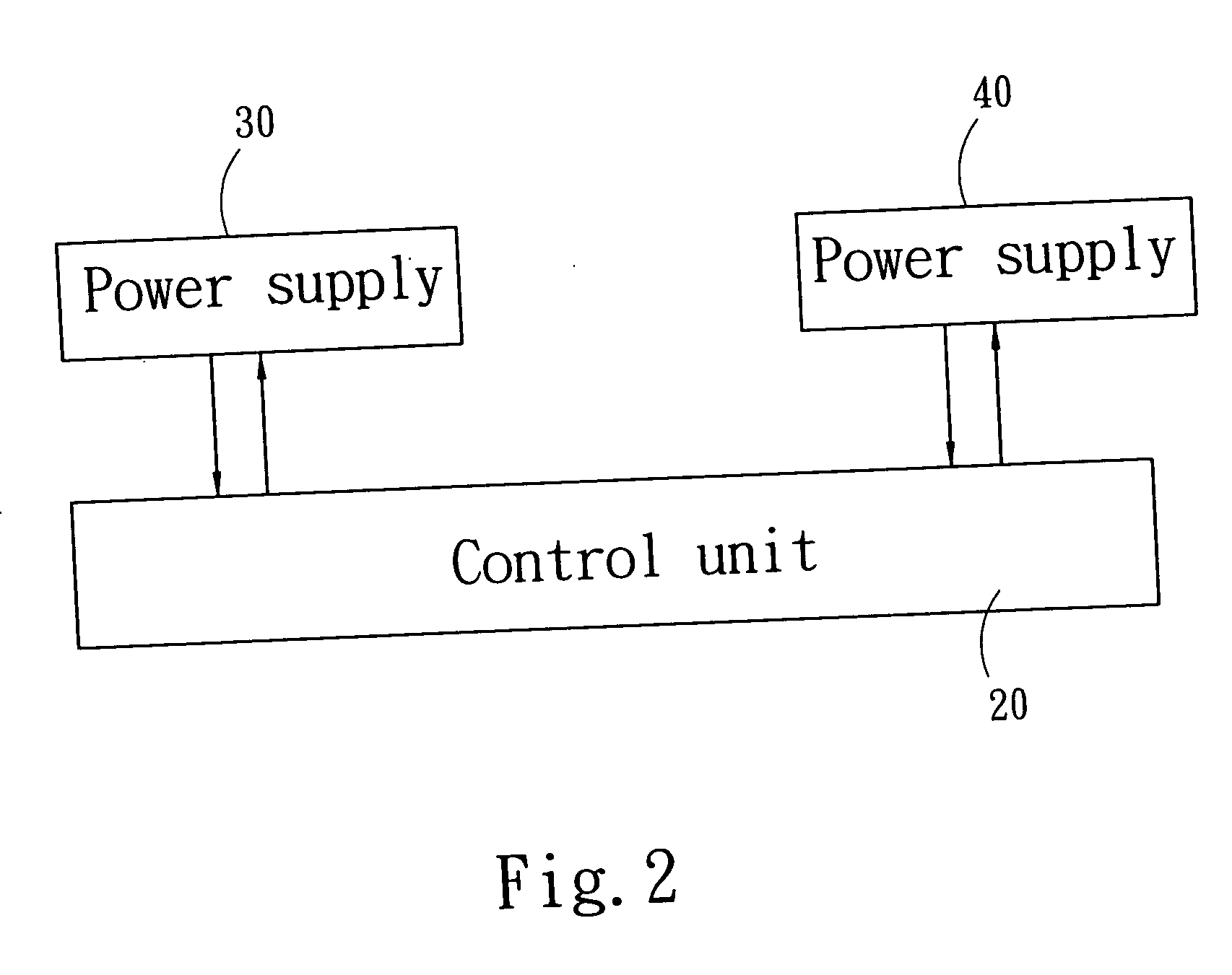 Chain reaction control circuit for parallel power supply