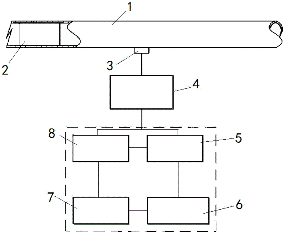 Non-inserting acoustic wave type pigging pass indicator monitoring device and method