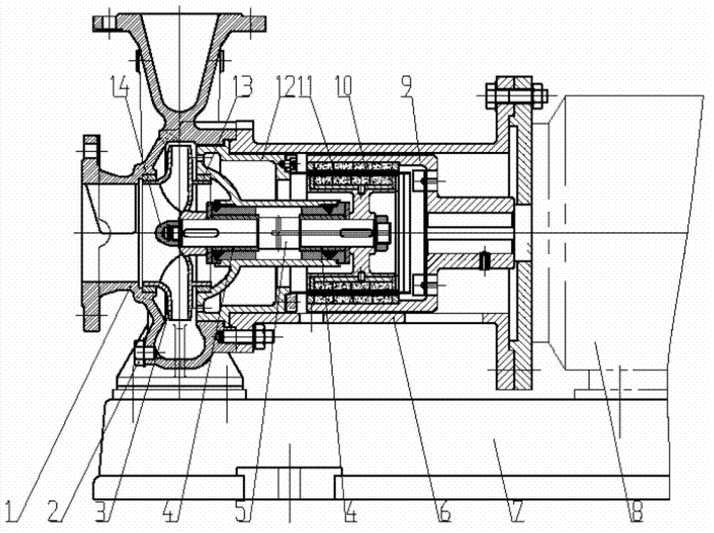 All-composite-carbon-fiber magnetic pump