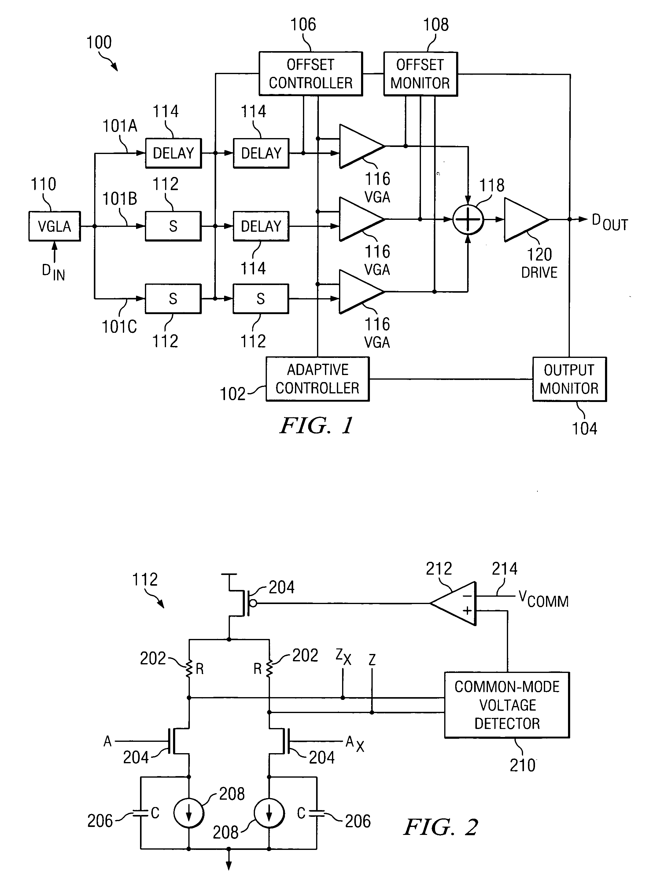 Adaptive equalizer with DC offset compensation