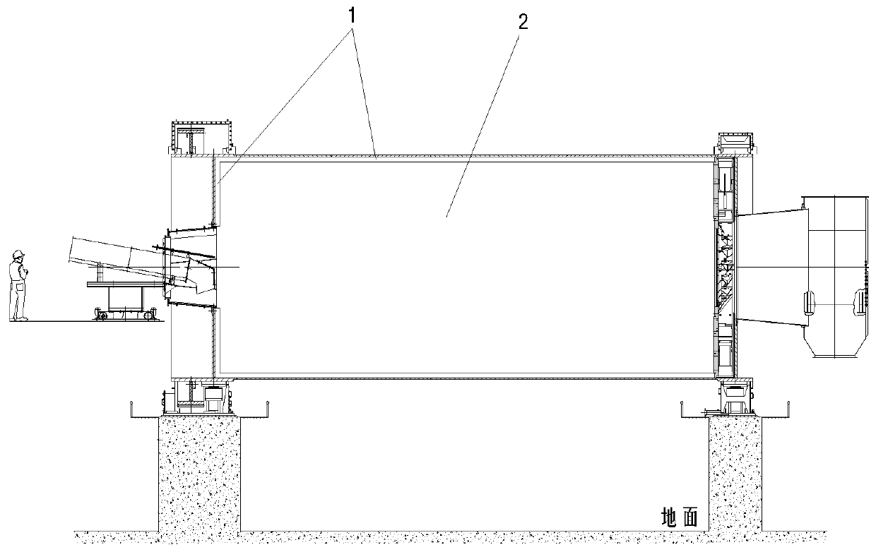 Ball mill liner plate mounting method