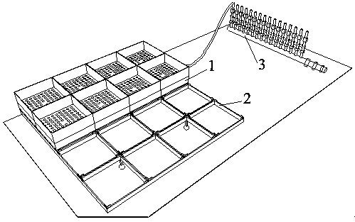 Gas fire source device for building member simulation fire experiment and use method