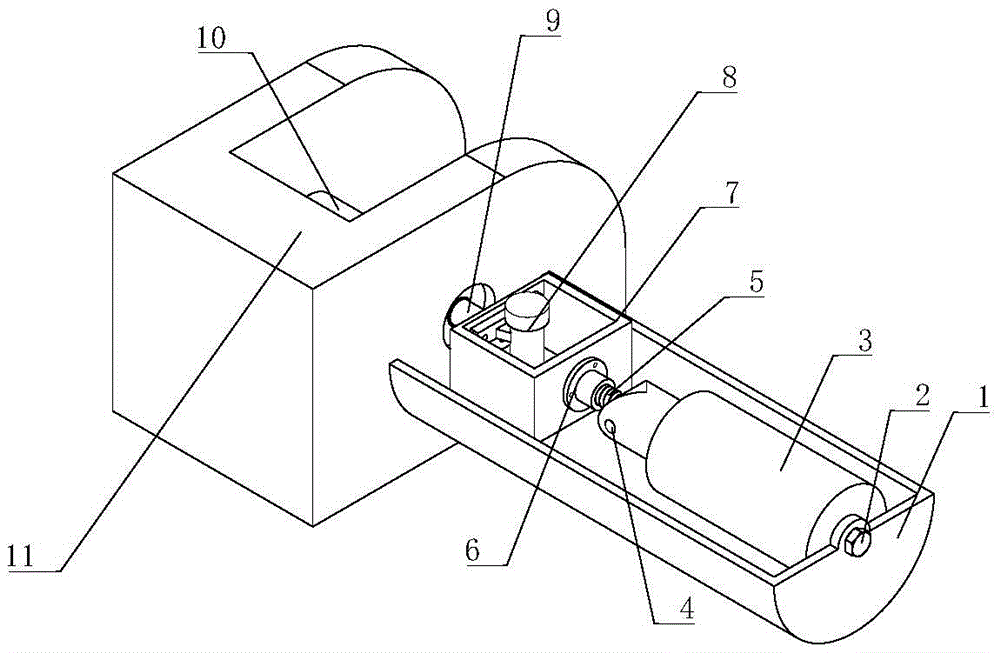 Hydraulic support hinge pin detaching device