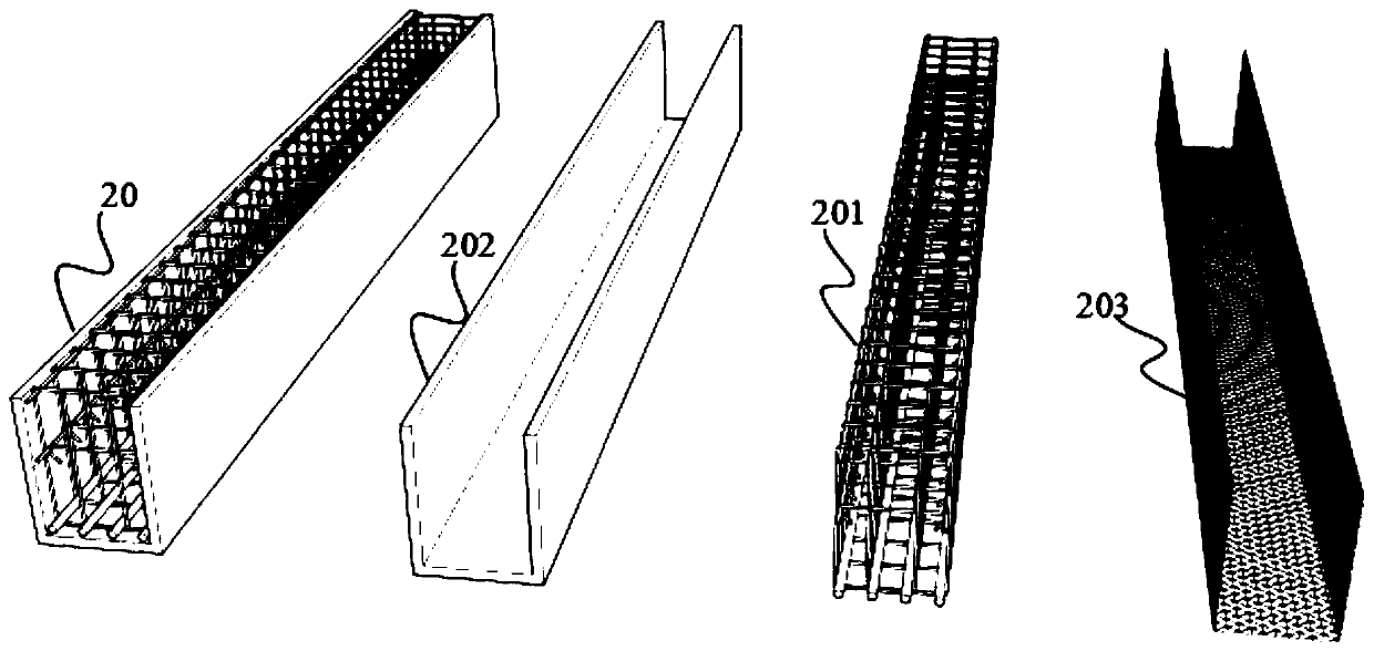 Integrally-assembled concrete overlapping structure system and construction method thereof