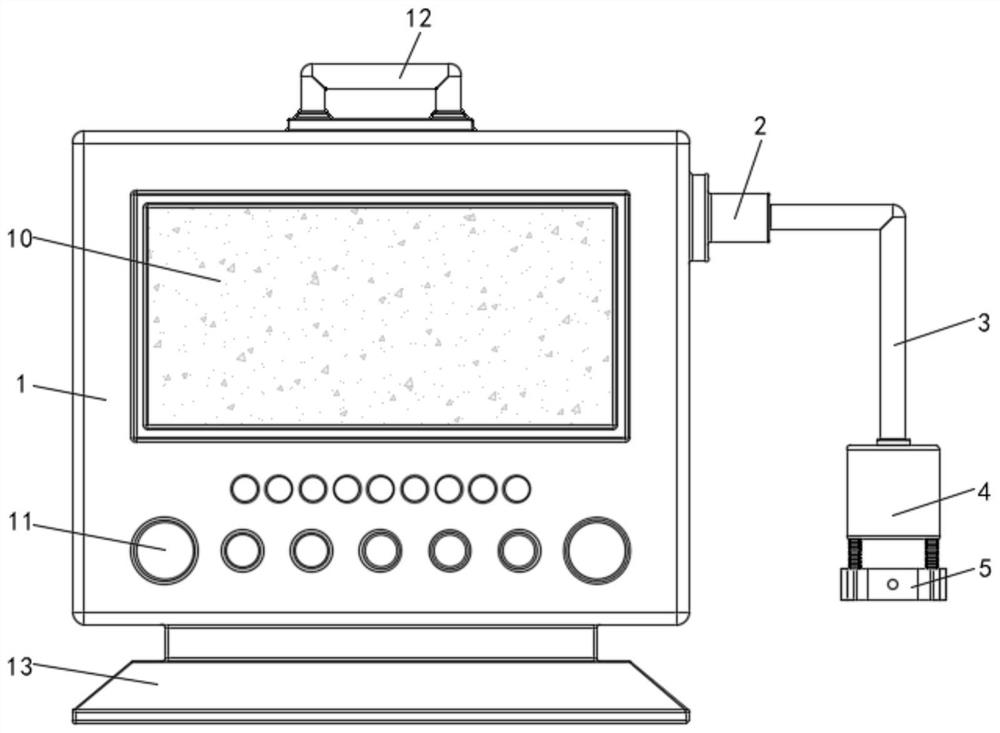 Special electrocardiograph monitor for pediatric nursing