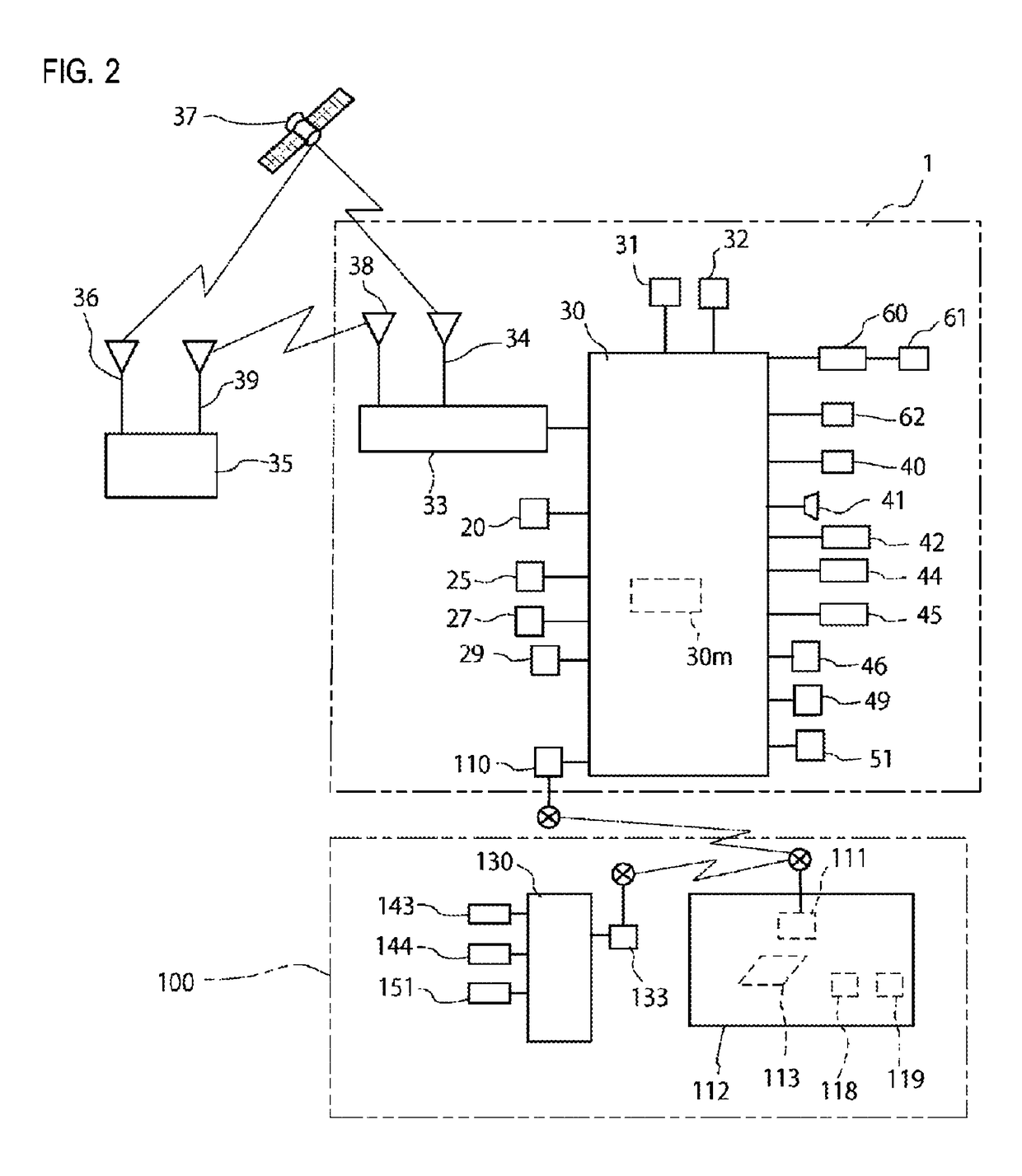 Running system of work vehicle