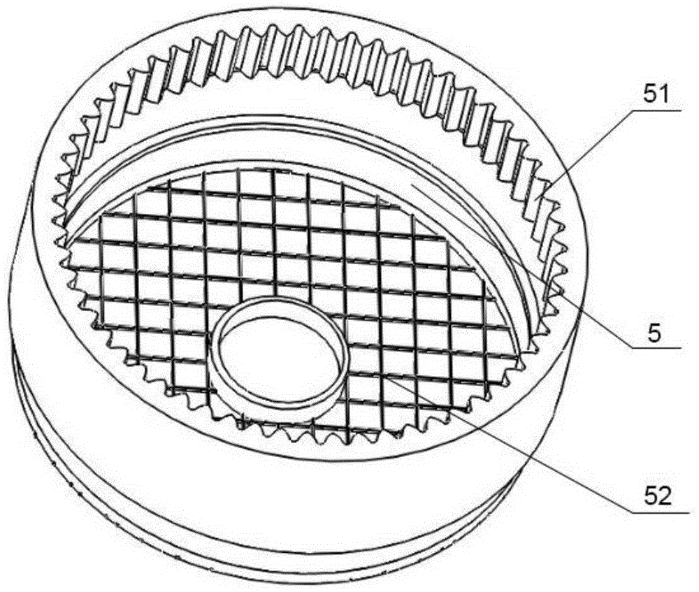 Continuous hemispherical sand mixing device for fracturing