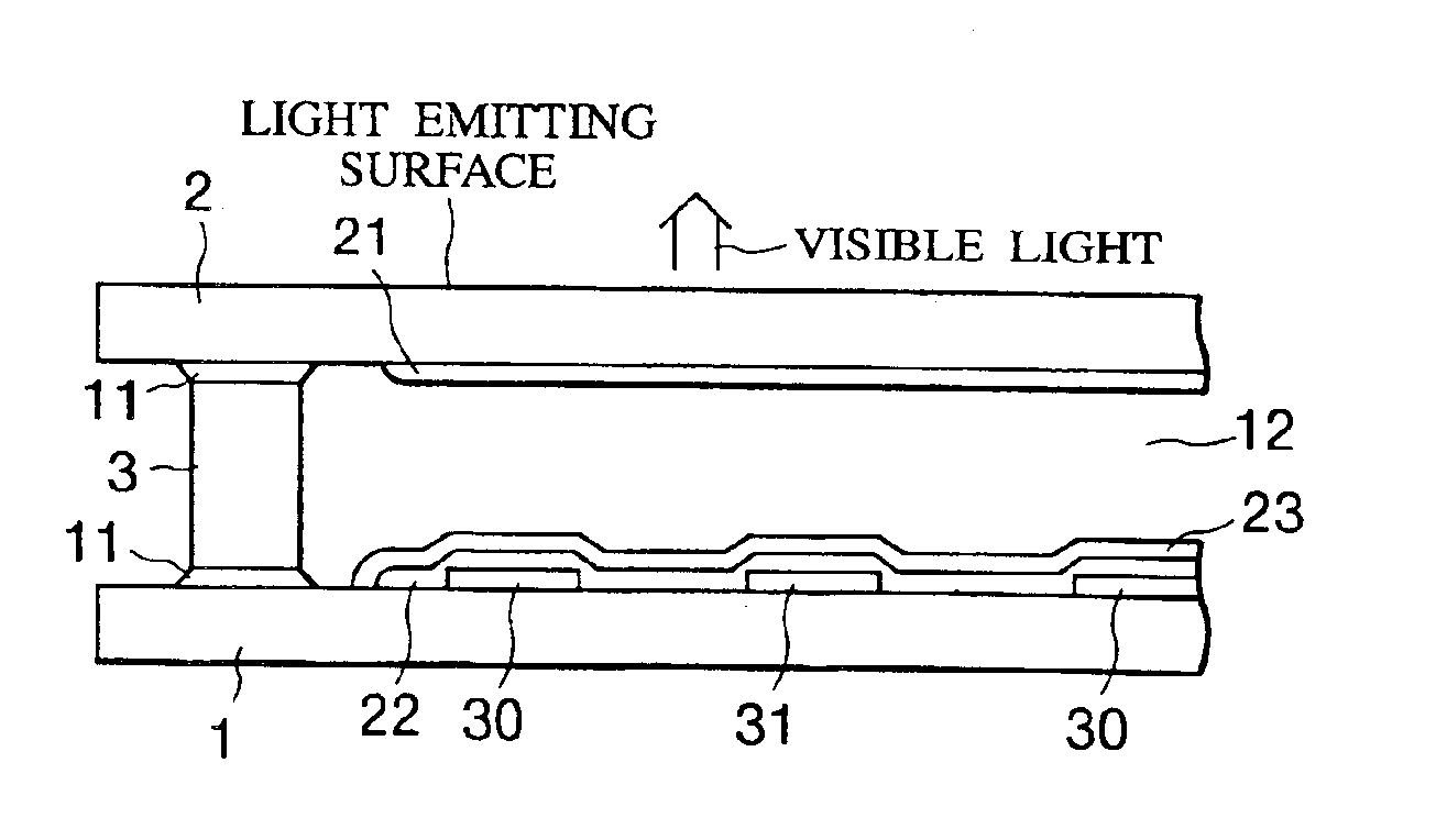 Fluorescent lamp, fluorescent lamp unit, liquid crystal display device, and method of emitting light