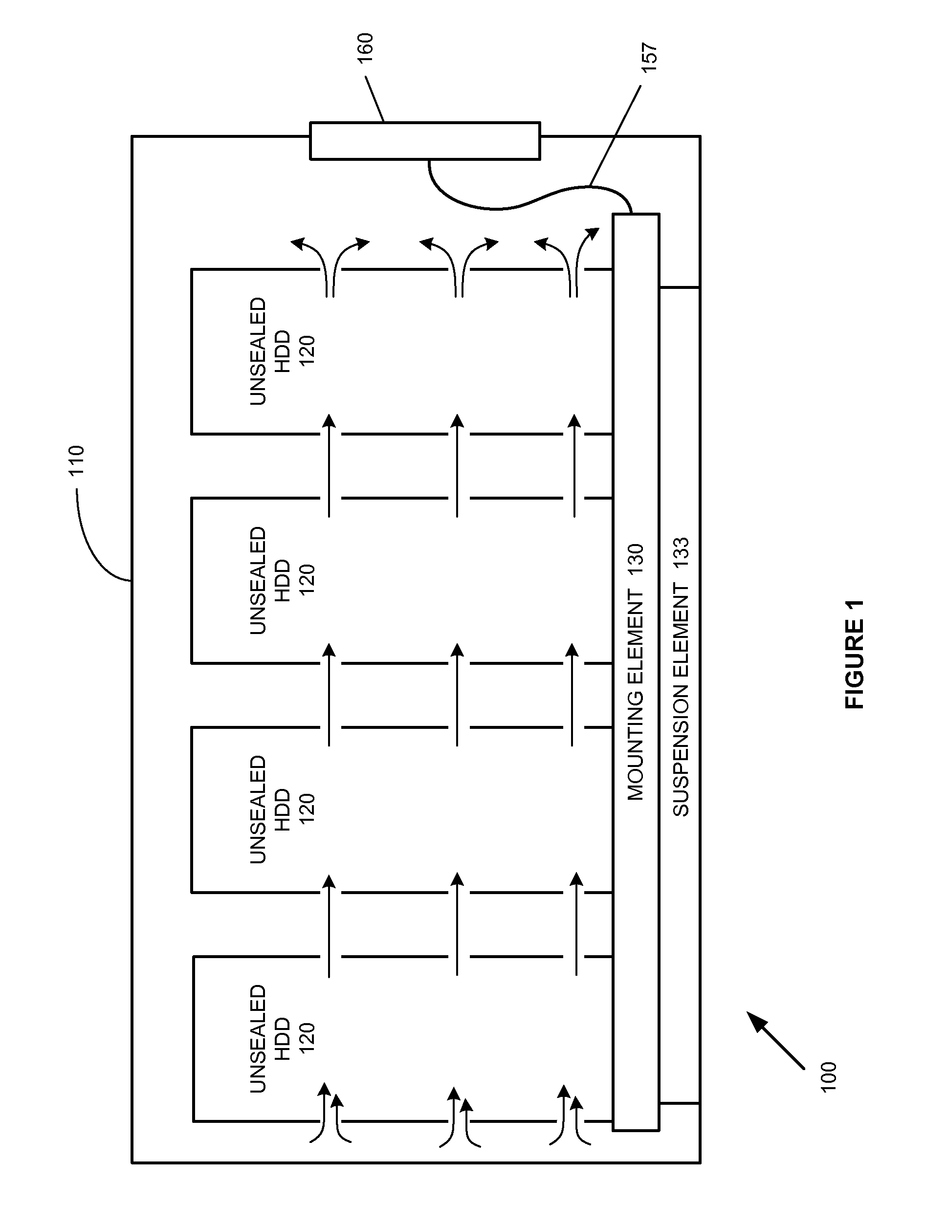 Storage canister with multiple storage device mounting elements
