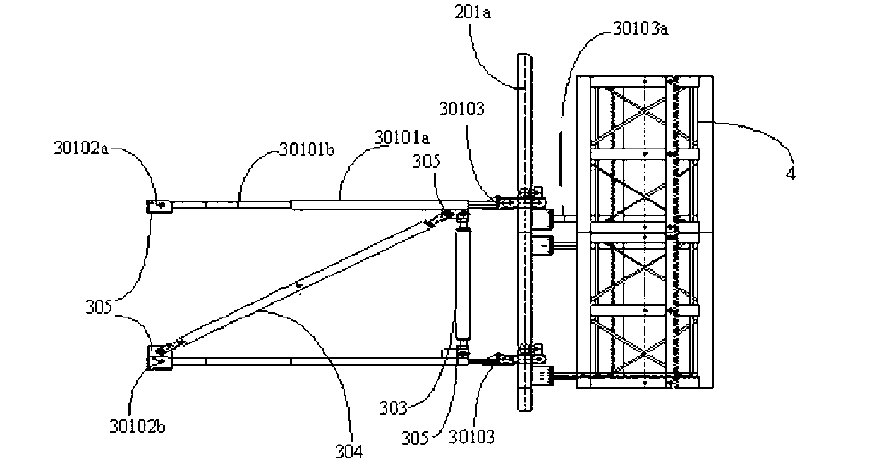 Attaching mechanism and ejecting method for super high-rise construction elevator