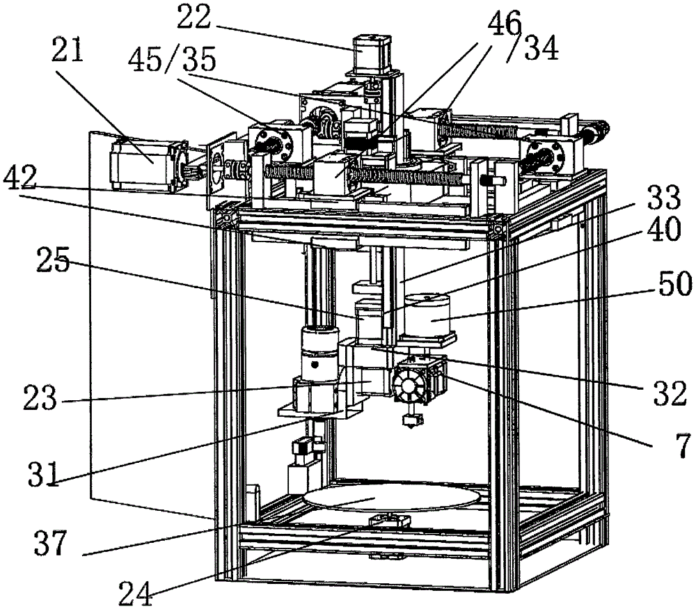 Desktop type multifunctional five-axis machining equipment