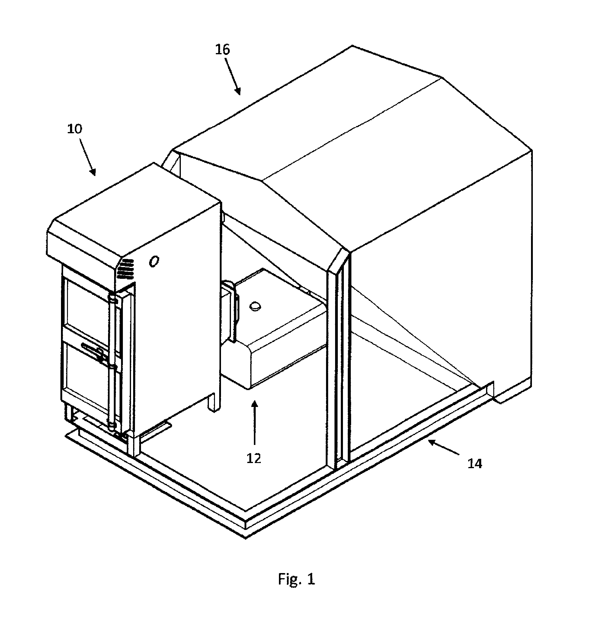 Hydraulic fracturing truck sand baghouse