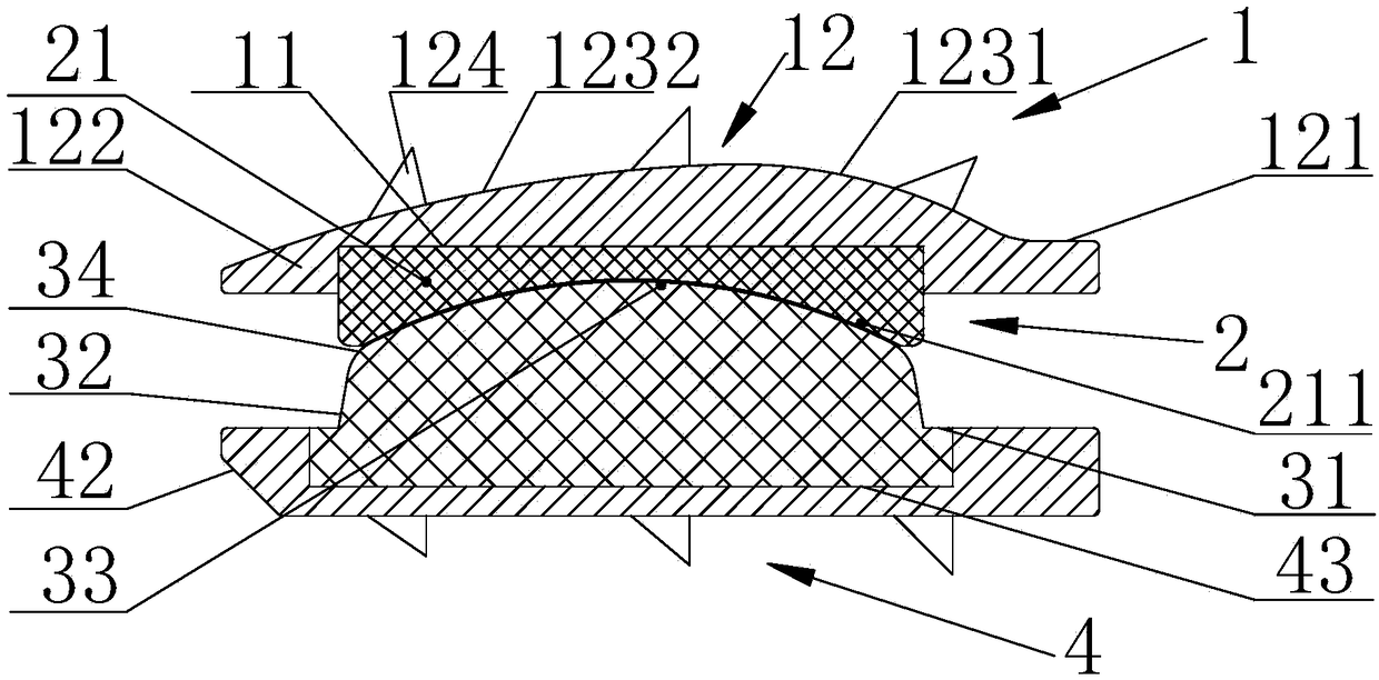 High bionic intervertebral motion retention device