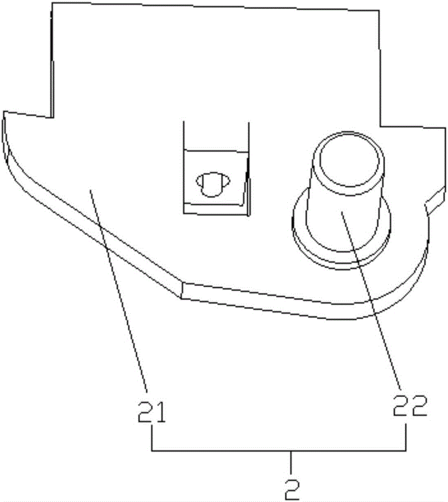 Middle hinge of refrigerator door and refrigerator with same
