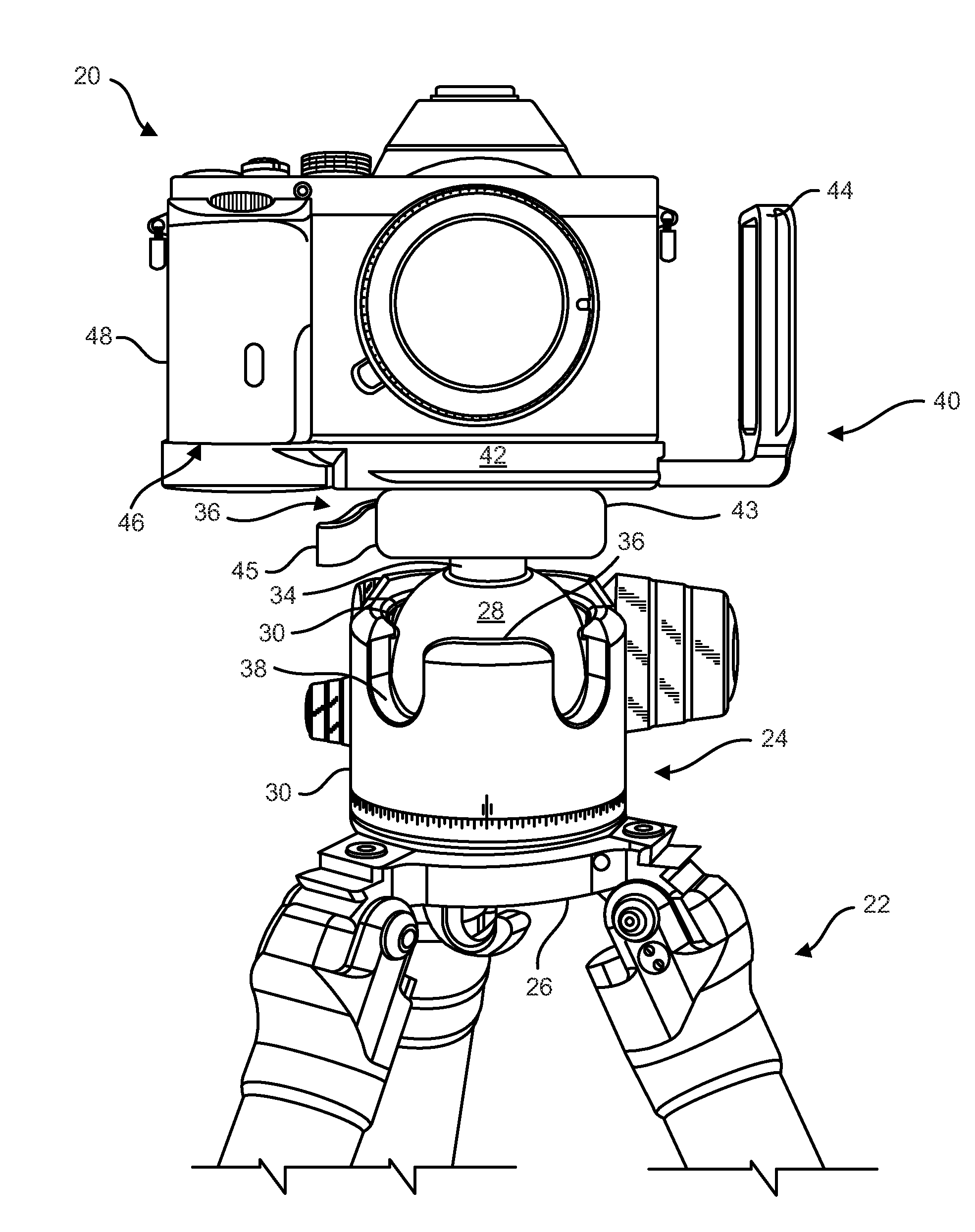 Plate for camera equipment