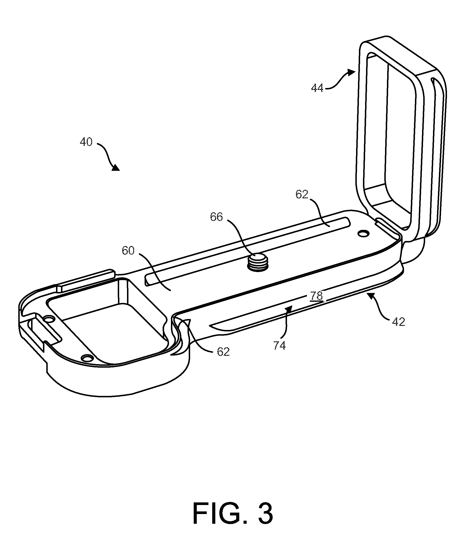 Plate for camera equipment