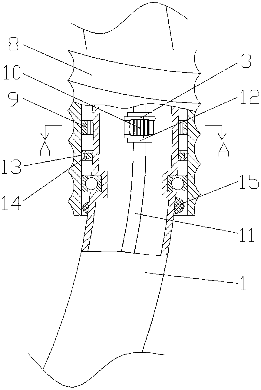 Power transmission line deicing device propelled along spiral trajectory