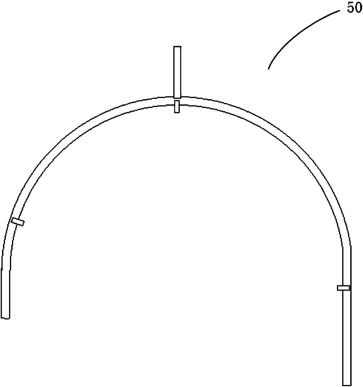 Coiling furnace device for magnesium alloy strip coil furnace coiling rolling and furnace coiling rolling unit