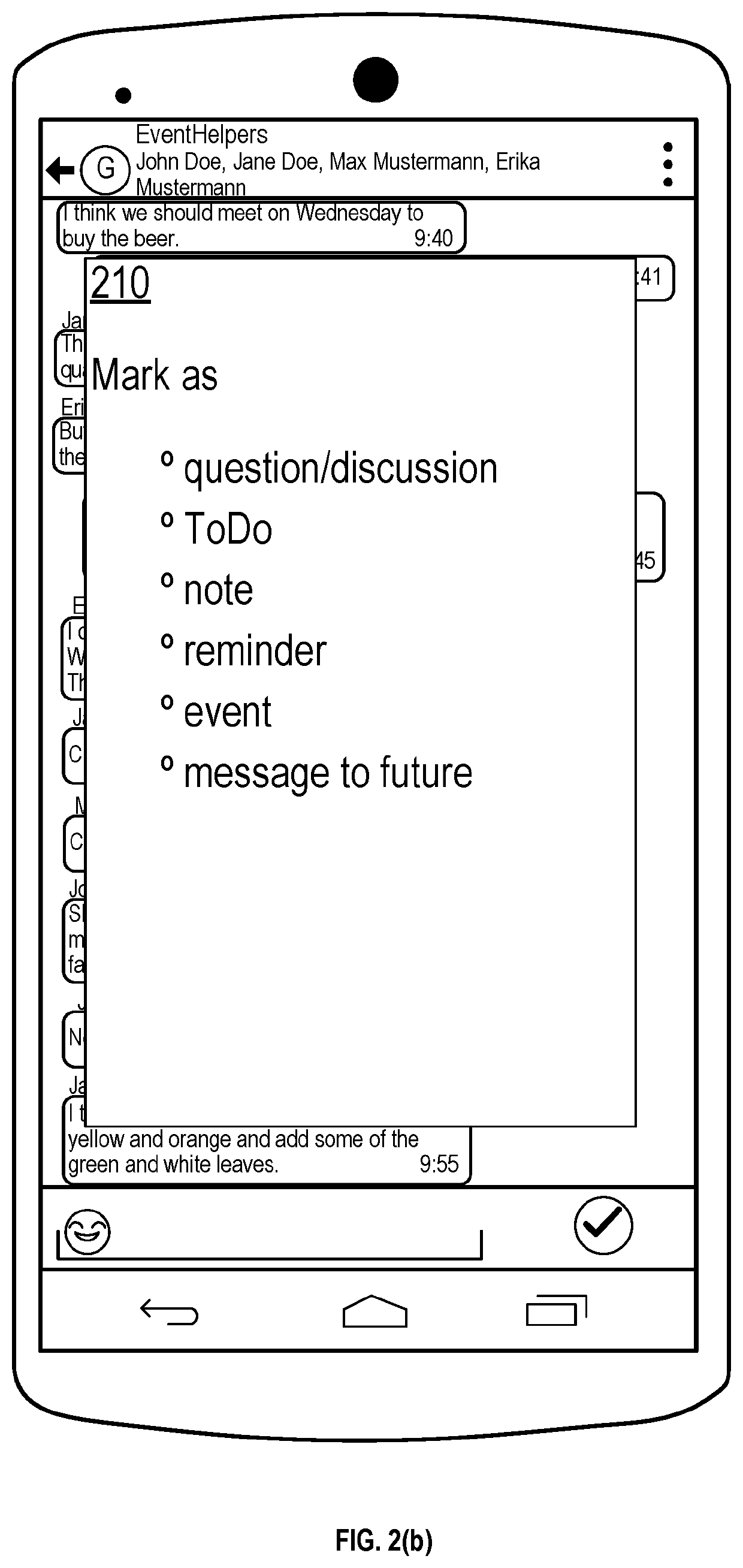 Systems and methods for chat message management and document generation on devices