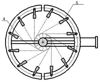 Air intake device of variable diameter carbonization tower