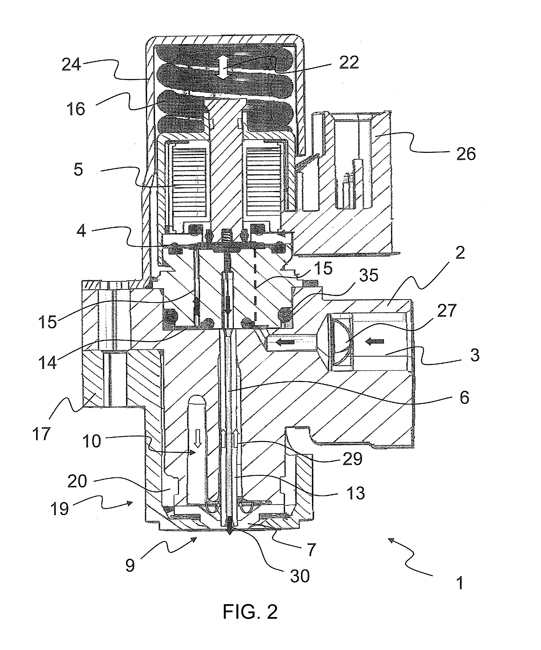 Injector for a urea-water solution