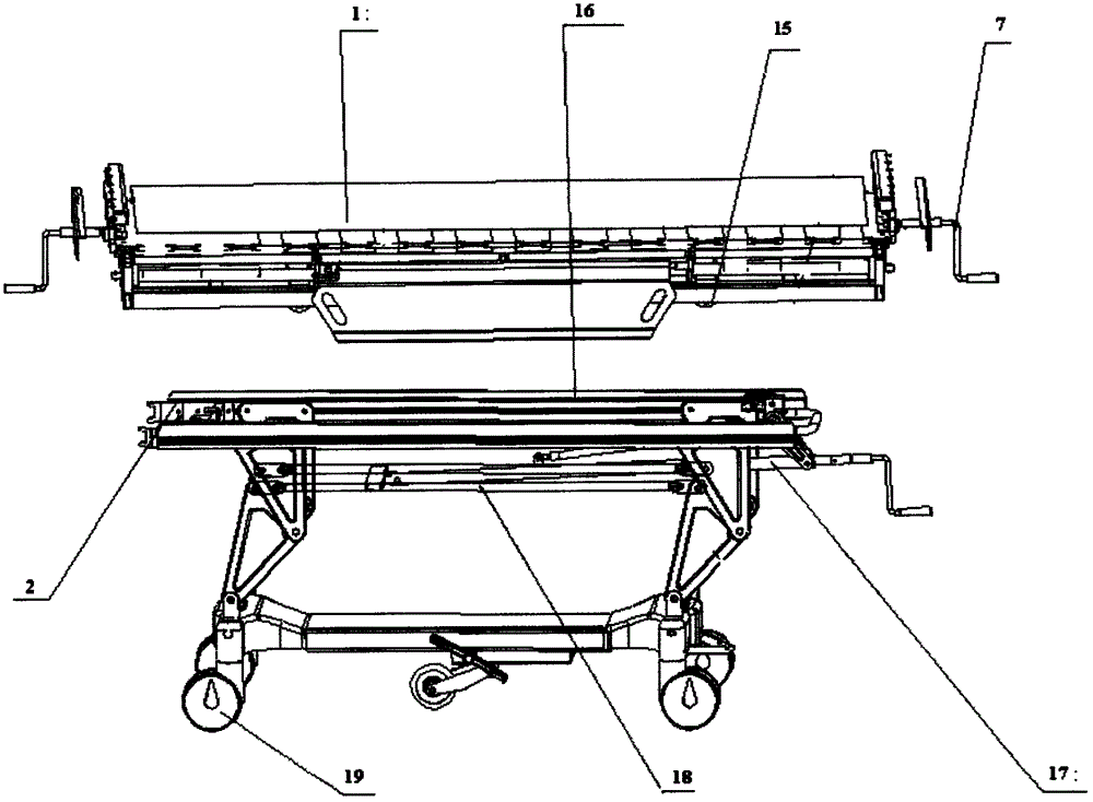 Multifunctional manual horizontal shifting docking trolley