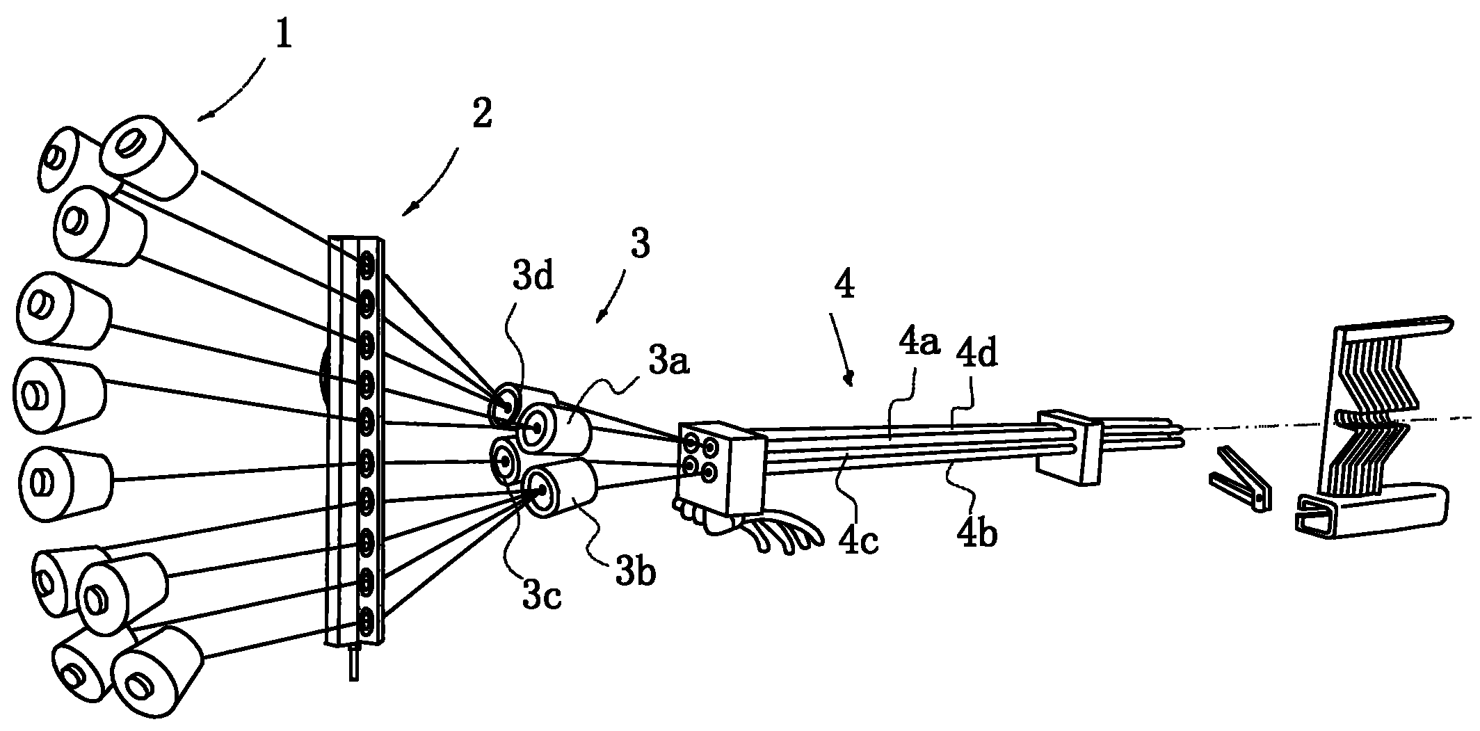 Method for weaving modified warp-rib fabric on air-jet loom