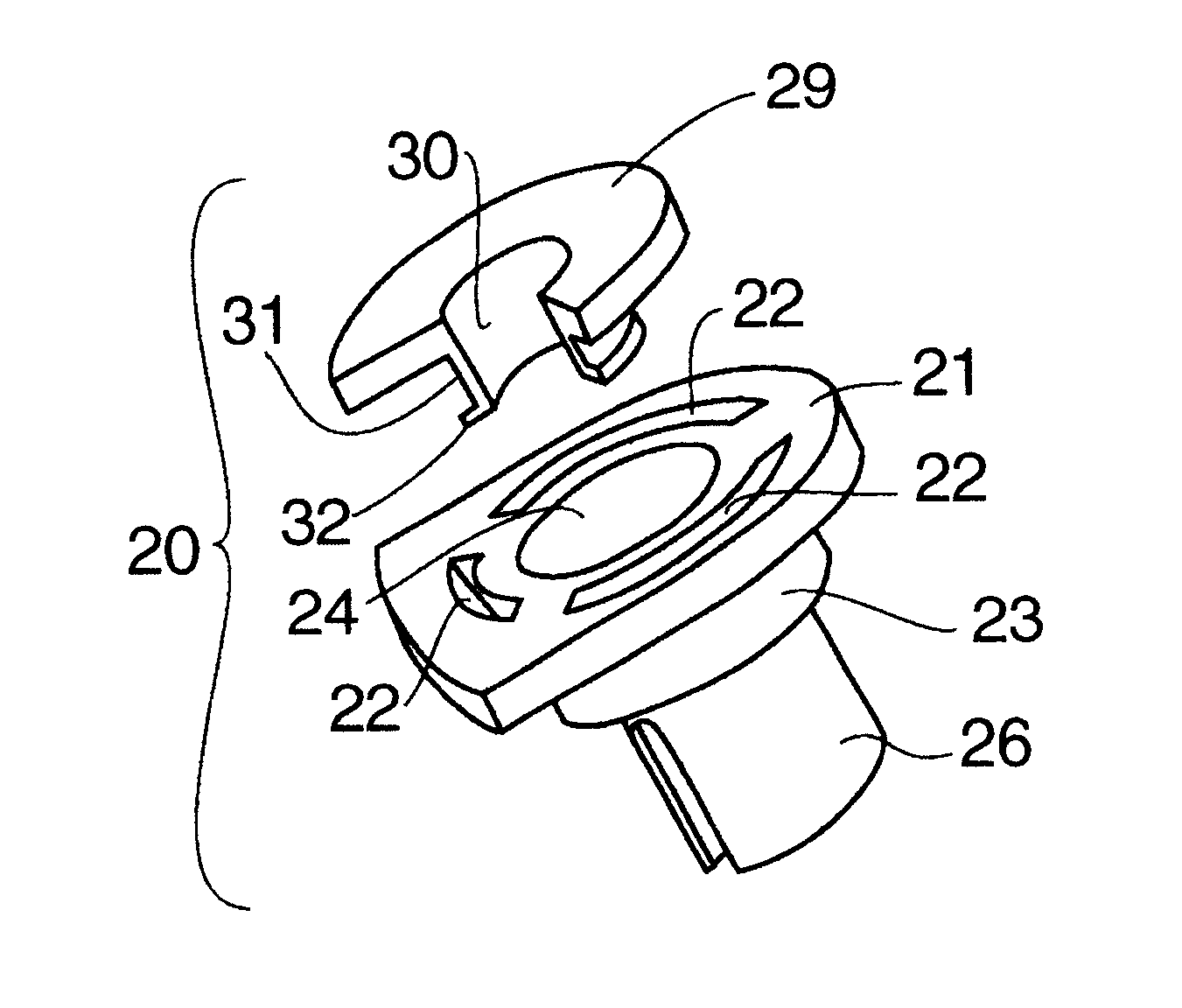 Self closing diaphragm type valve with primary peripheral and secondary central openings