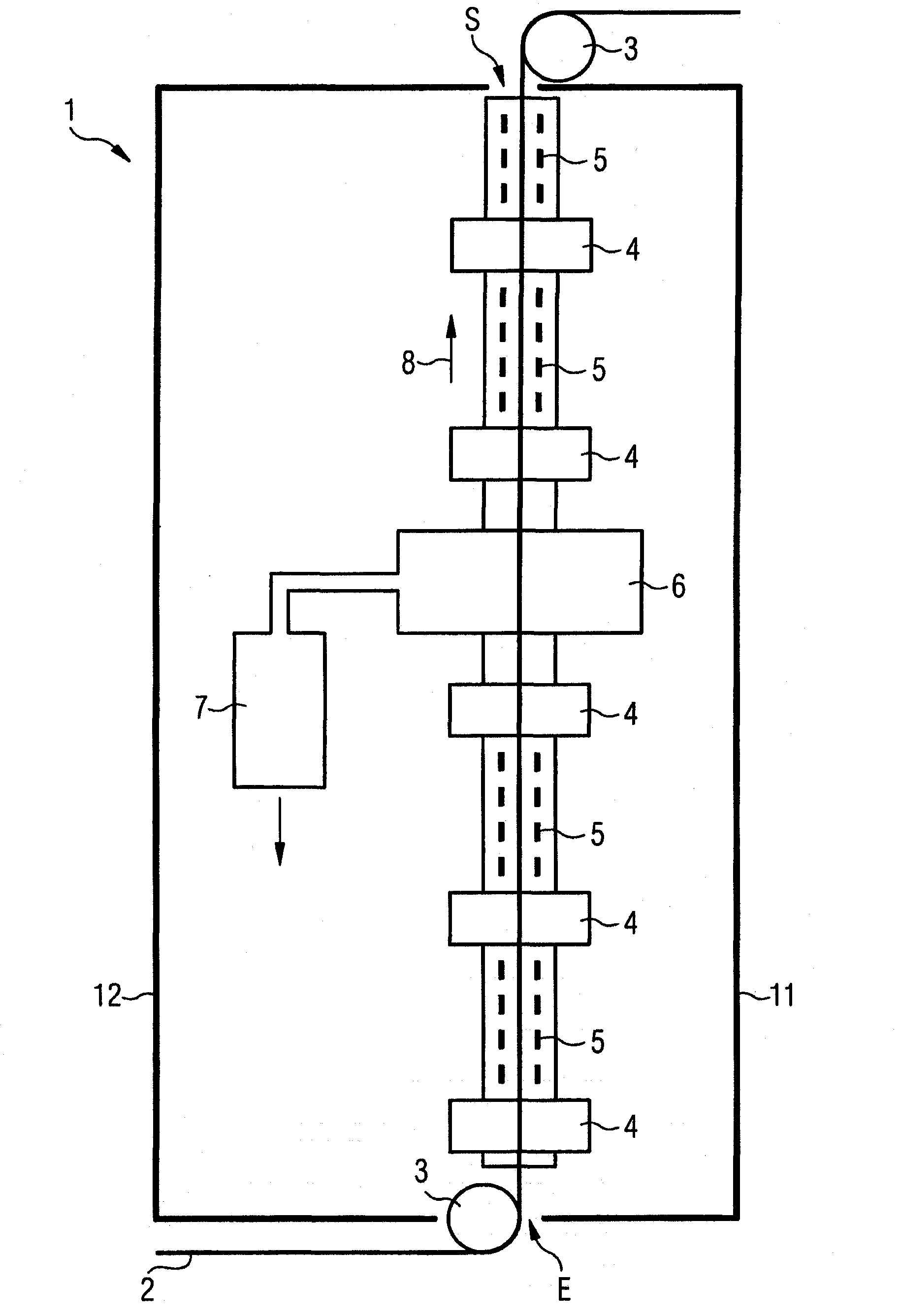 Method of drying and/or curing an organic coating on a continuously running metal strip, and device for implementing this method