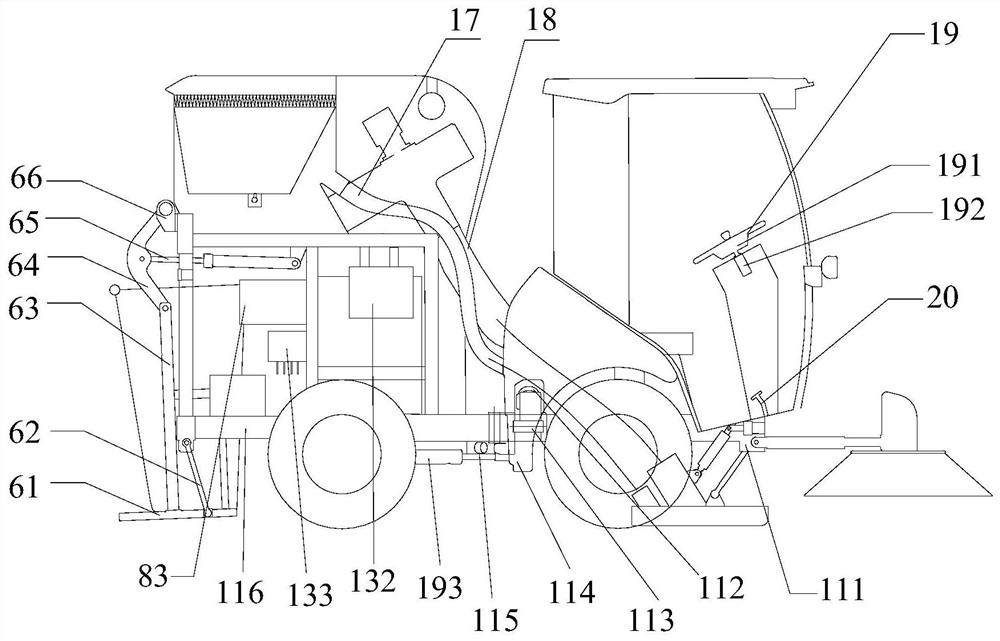 Dust removal system and dry road sweeper with same