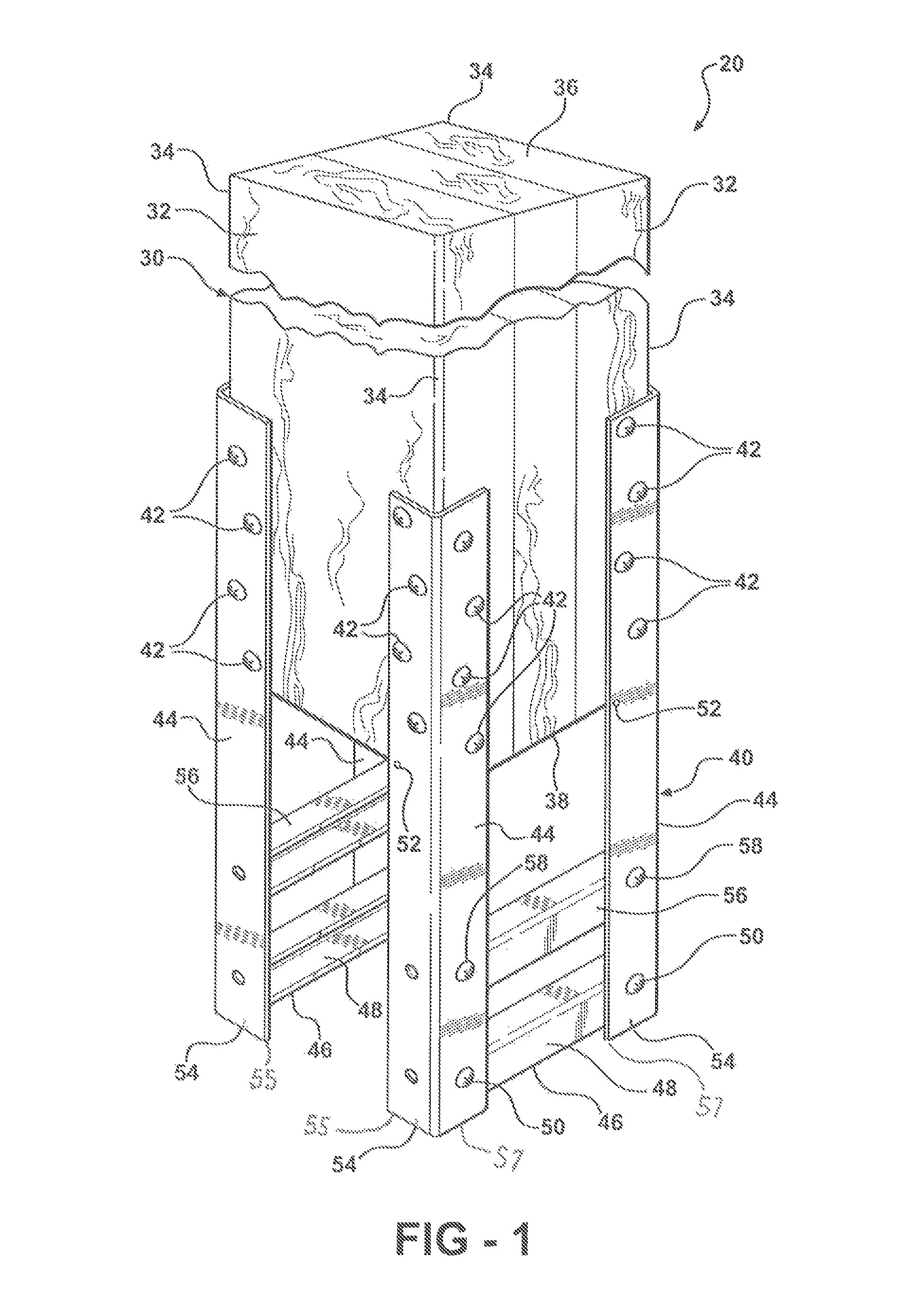 Structural column with footing stilt
