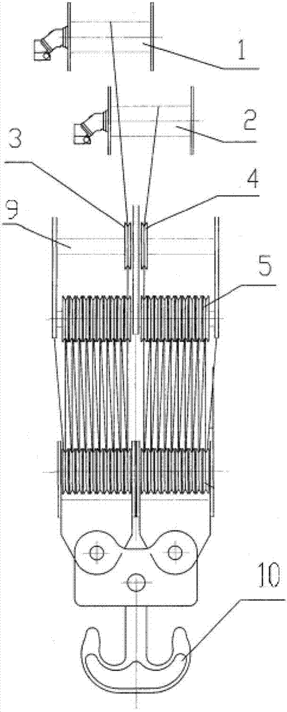 Crane and synchronous control device and method of double winches