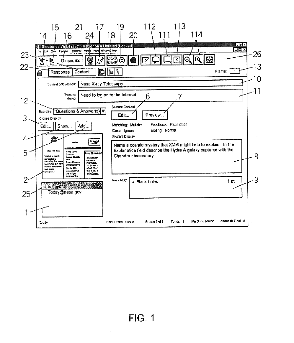 Method and system for online teaching using web pages