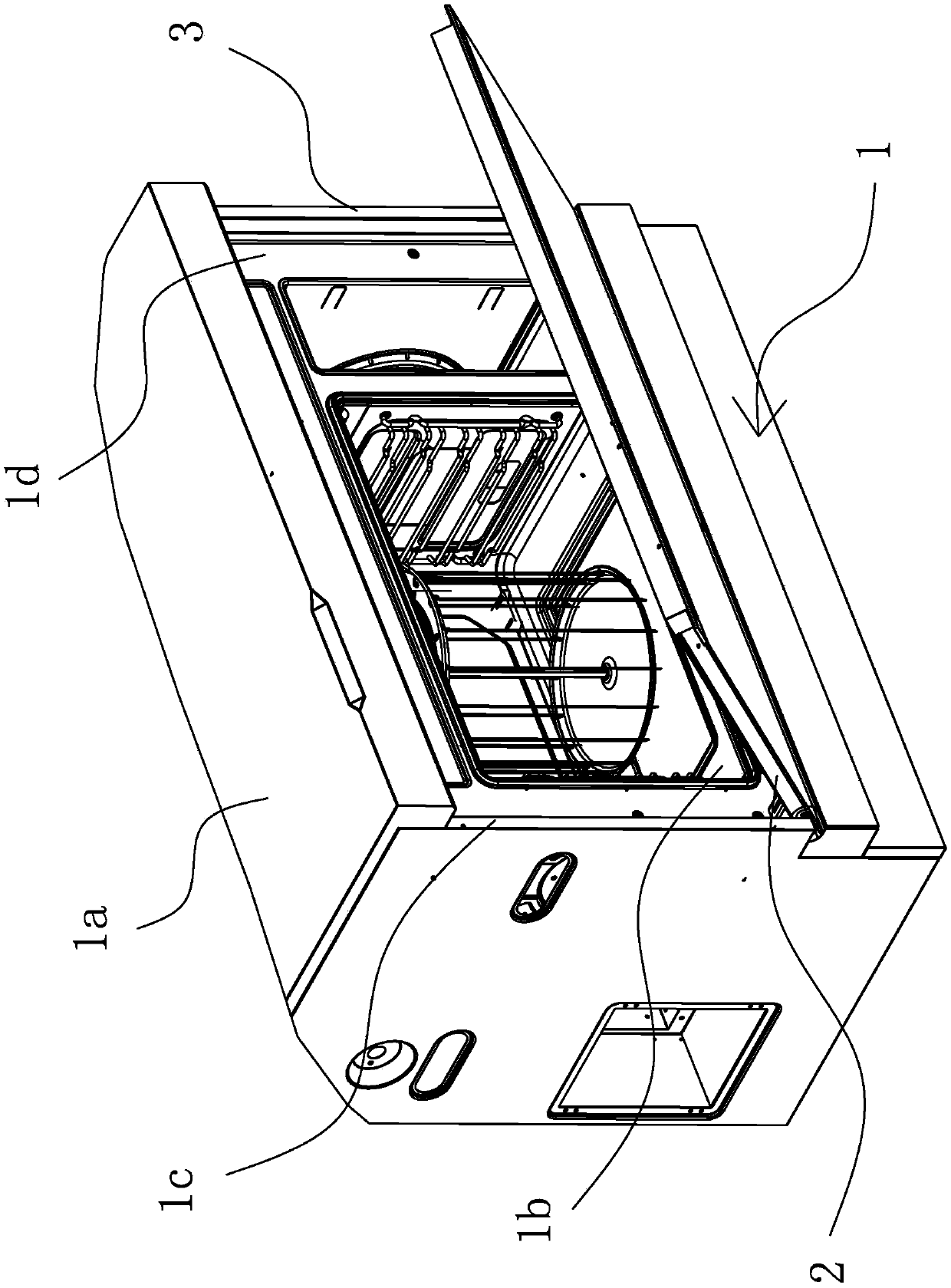 Integrated cooker with oven
