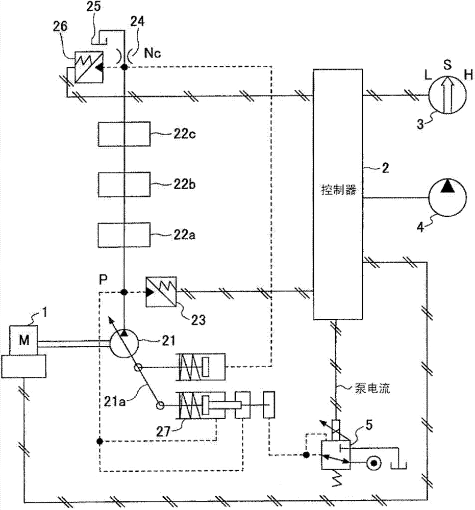 Control method of hybrid working machine and pump output limiting method of hybrid working machine