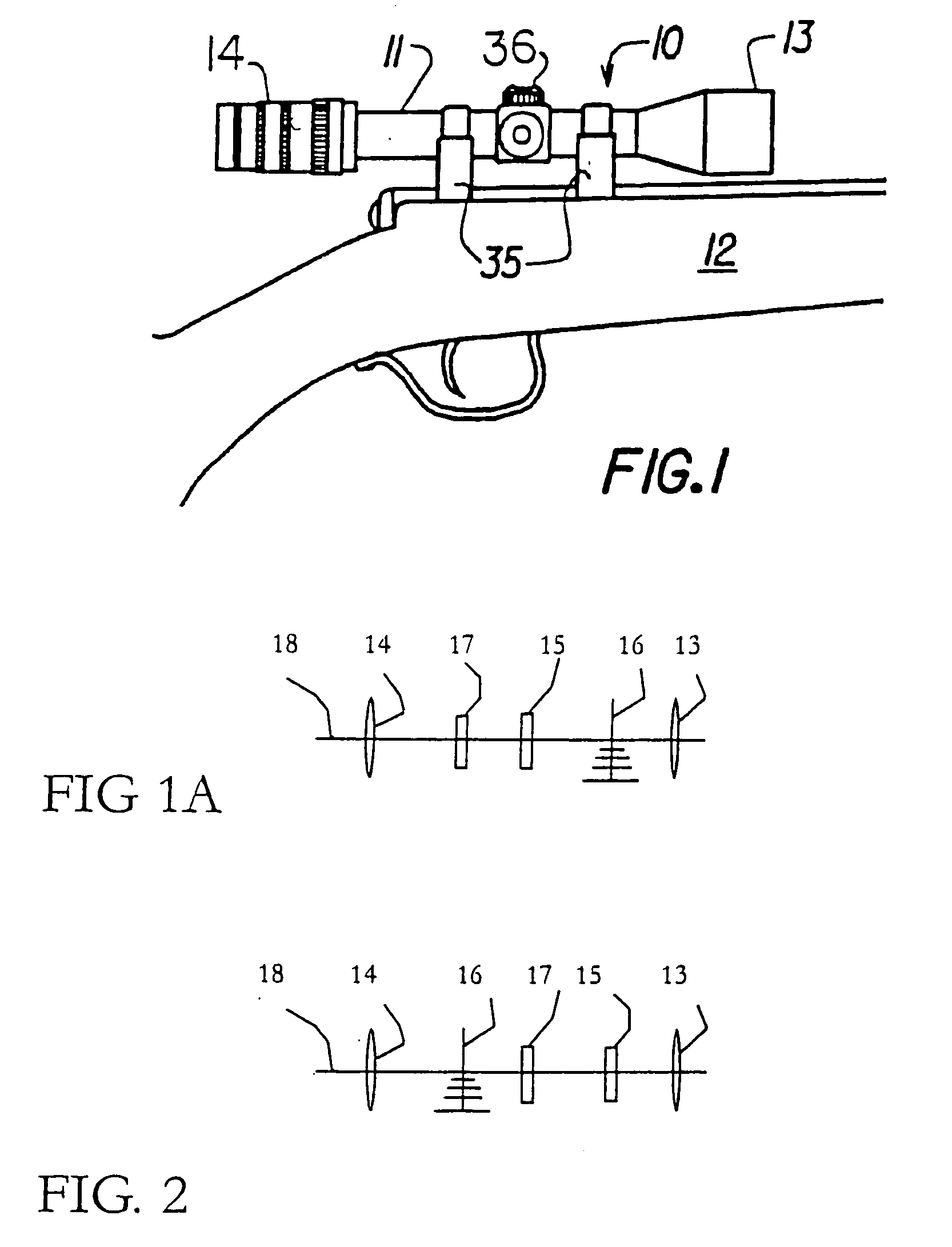 Reticle for telescopic gunsight and method for using