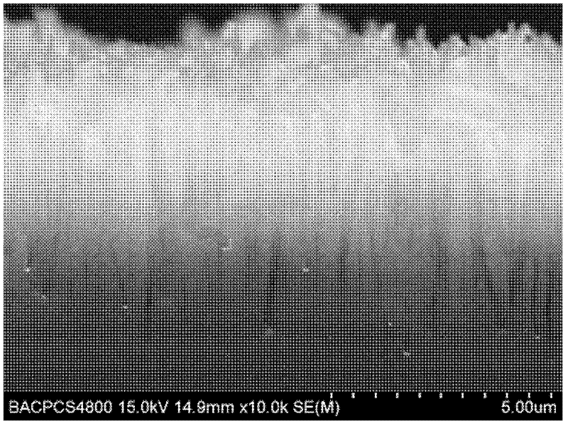 Method for preparing large-size silicon pore array