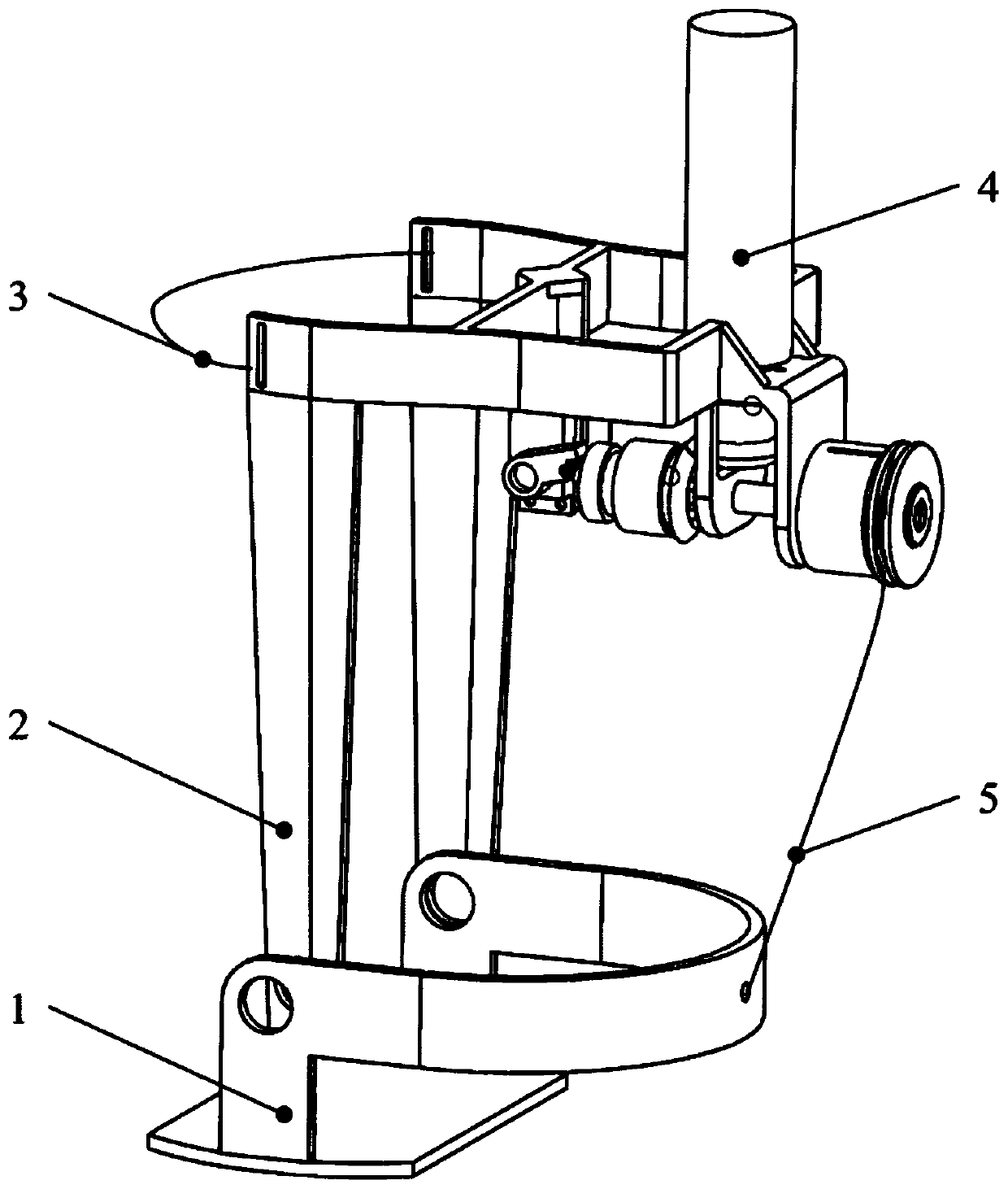 Ankle joint power-assisted exoskeleton