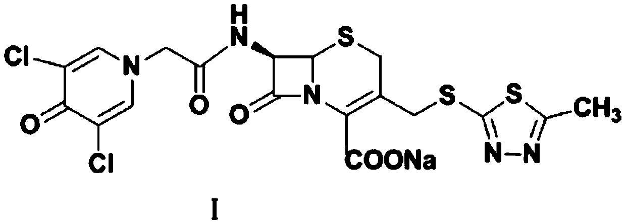 A kind of preparation method of cefazedone sodium compound