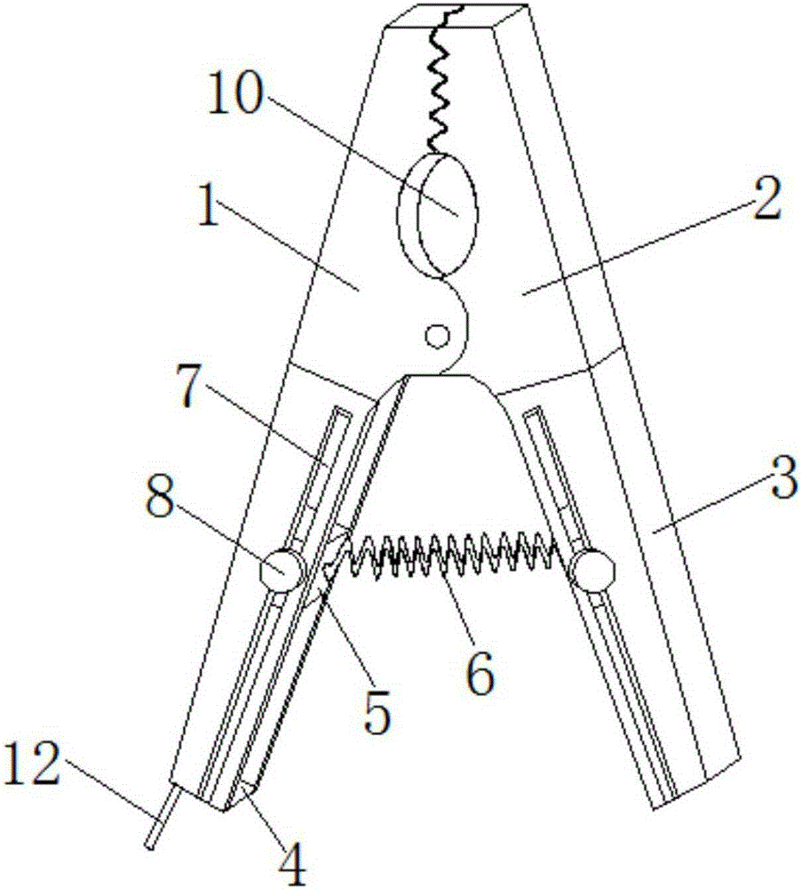 Jointing clamp convenient for connecting electrical equipment