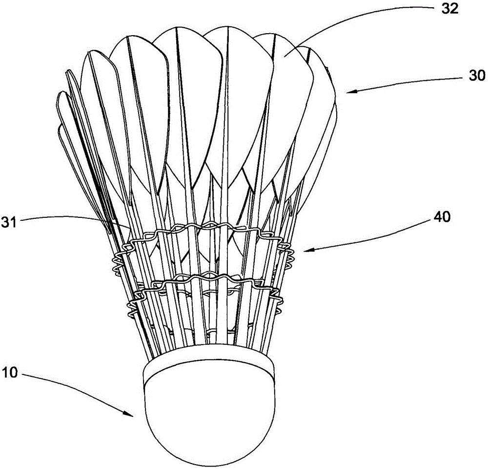 Badminton ball and manufacturing method thereof