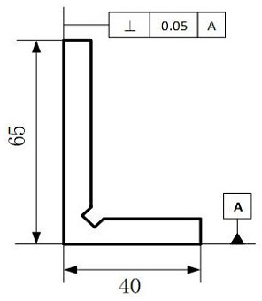 Error measurement workpiece perpendicularity rapid evaluation method based on single reference plane