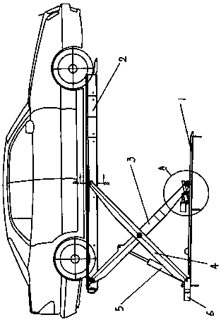 Scissor-type simple lifting garage capable of preventing failing of mechanical safety hook interlock device
