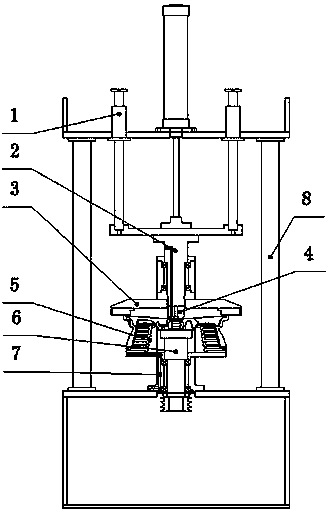 Coating brushing machine for aluminum alloy rim