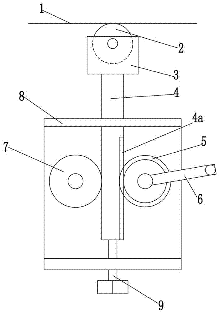 Yarn pretension regulating device